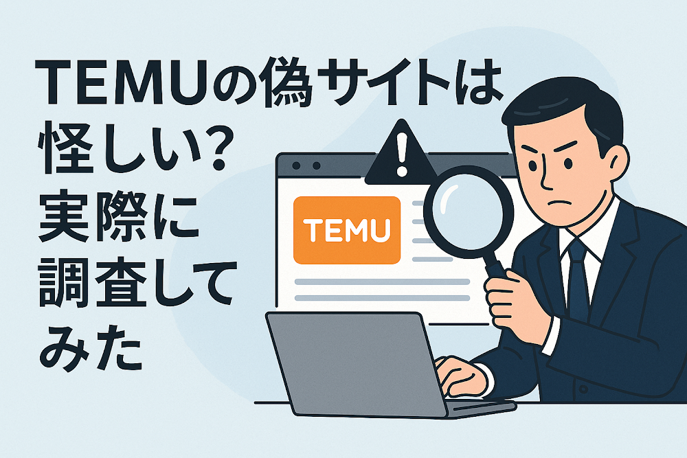 TEMUの偽サイトは怪しい？実際に調査してみた