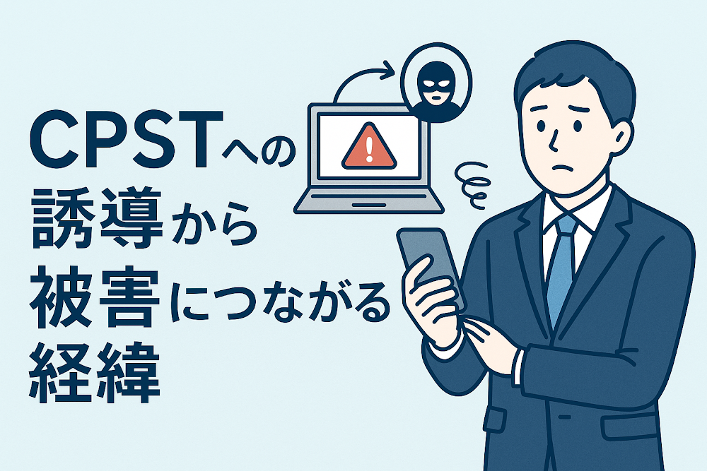 CPSTへの誘導から被害につながる経緯