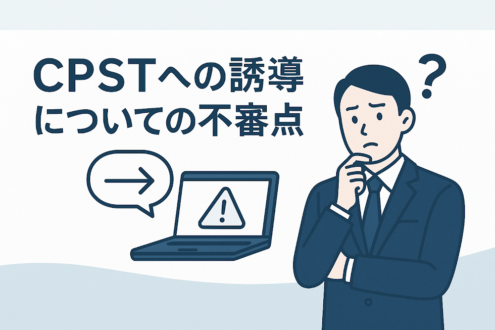 CPSTへの誘導についての不審点