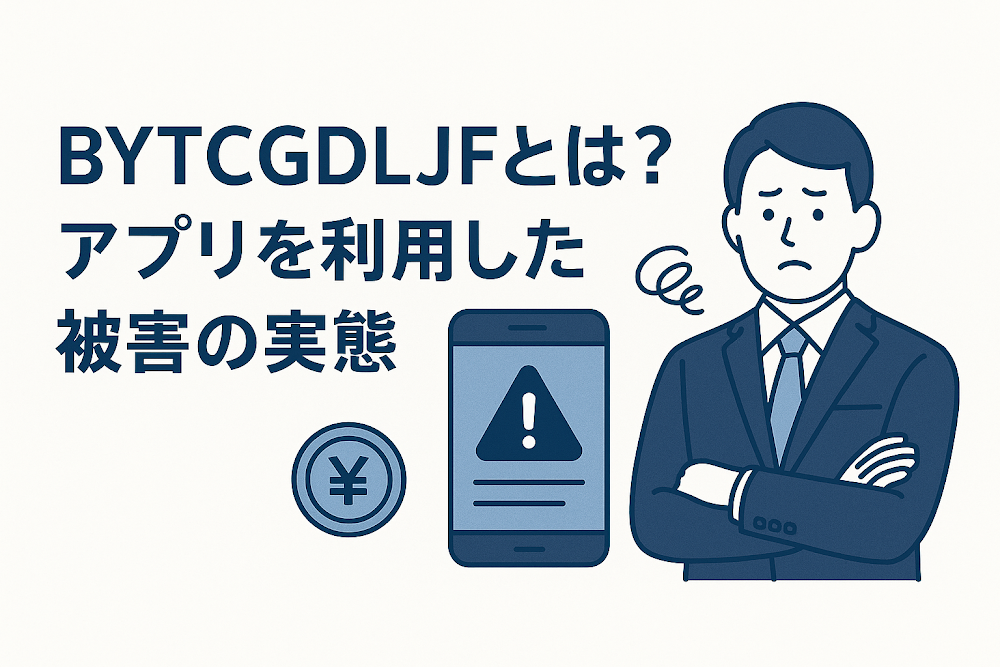 BYTCGDLJFとは？アプリを利用した被害の実態