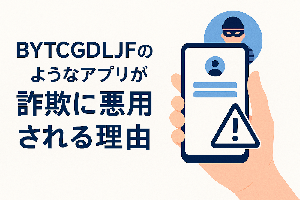 BYTCGDLJFのようなアプリが詐欺に悪用される理由