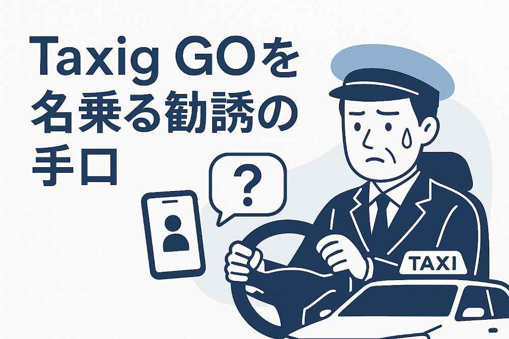 Taxig GOを名乗る勧誘の手口