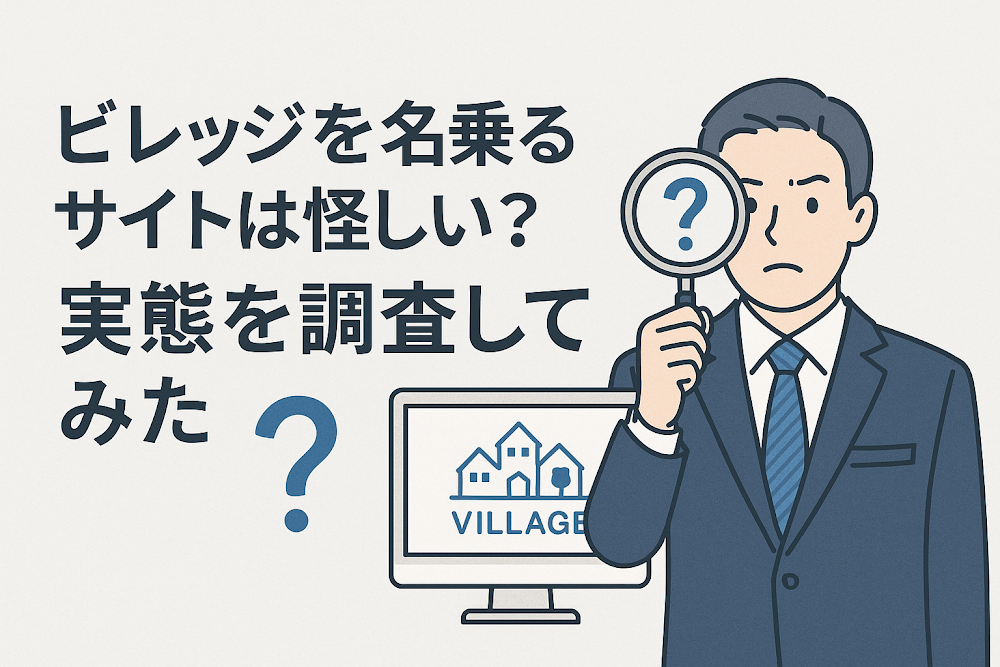 ビレッジを名乗るサイトは怪しい?実態を調査してみた