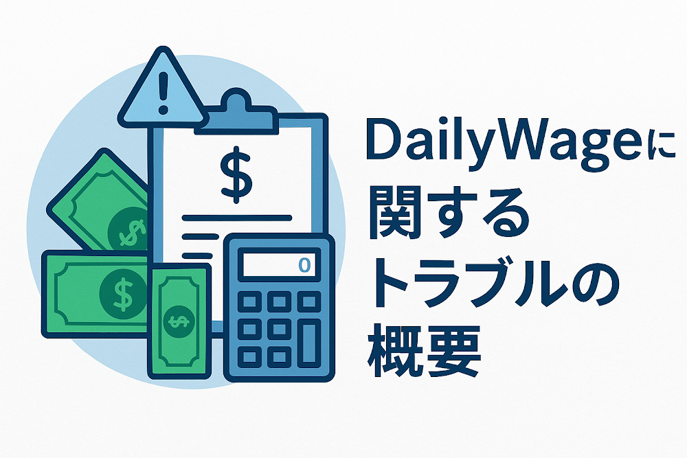 DailyWageに関するトラブルの概要