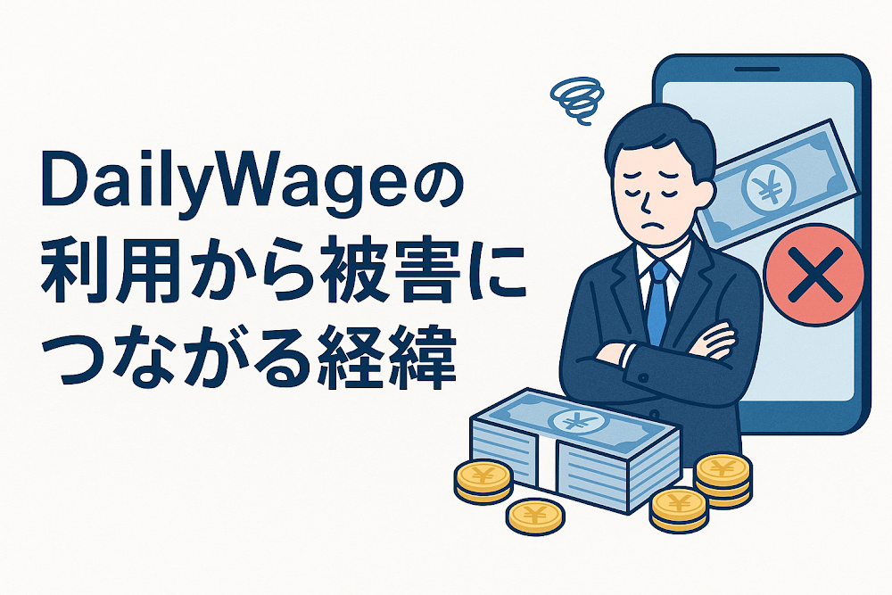 DailyWageの利用から被害につながる経緯