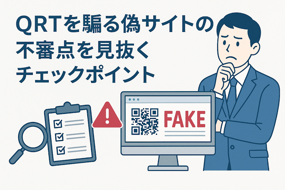 QRTを騙る偽サイトの不審点を見抜くチェックポイント