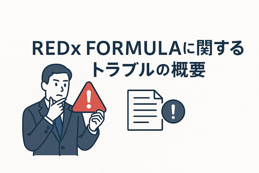 REDX FOMURA（redxformula.com）に関するトラブルの概要