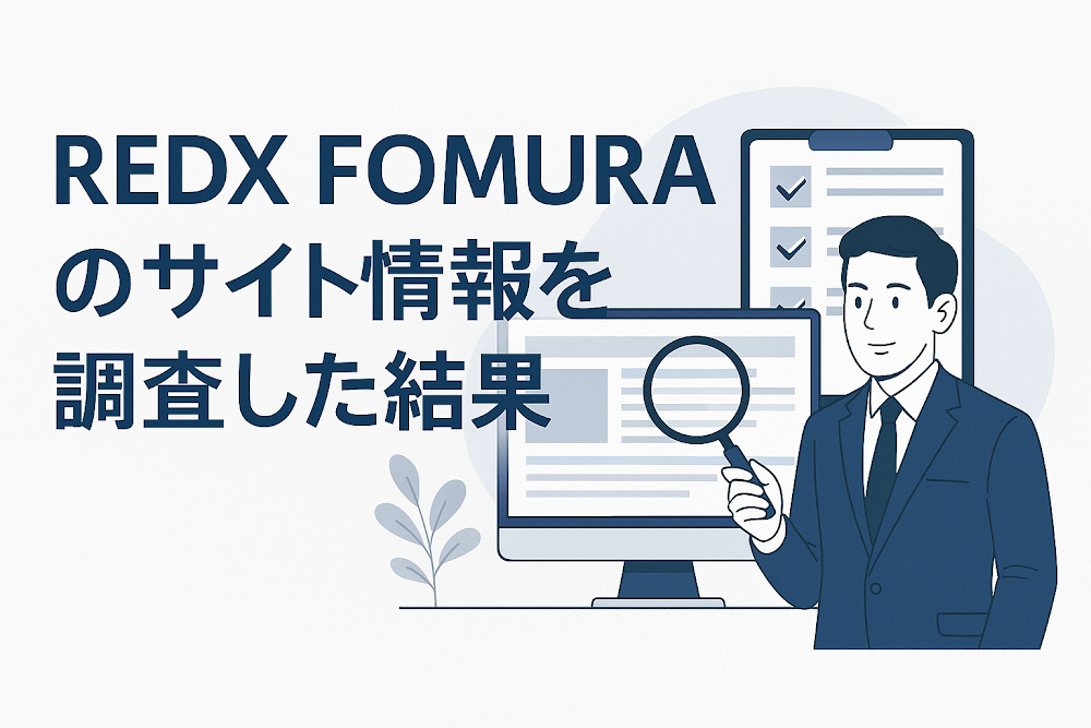 REDX FOMURA（redxformula.com）のサイト情報を調査した結果
