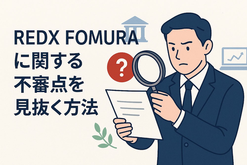 REDX FOMURA（redxformula.com）に関する不審点を見抜く方法