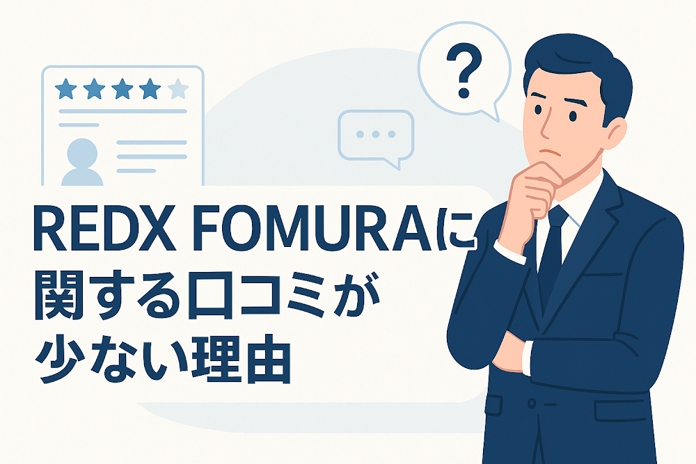 REDX FOMURA（redxformula.com）に関する口コミが少ない理由
