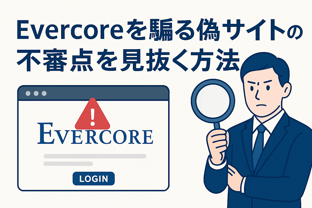 Evercoreを騙る偽サイトの不審点を見抜く方法