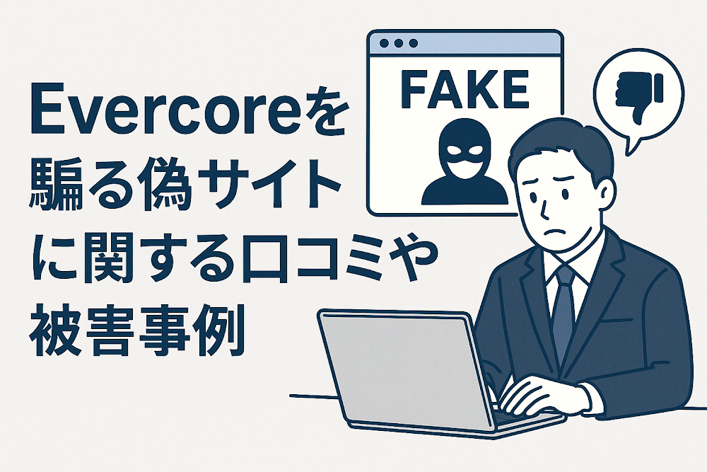 Evercoreを騙る偽サイトに関する口コミや被害事例