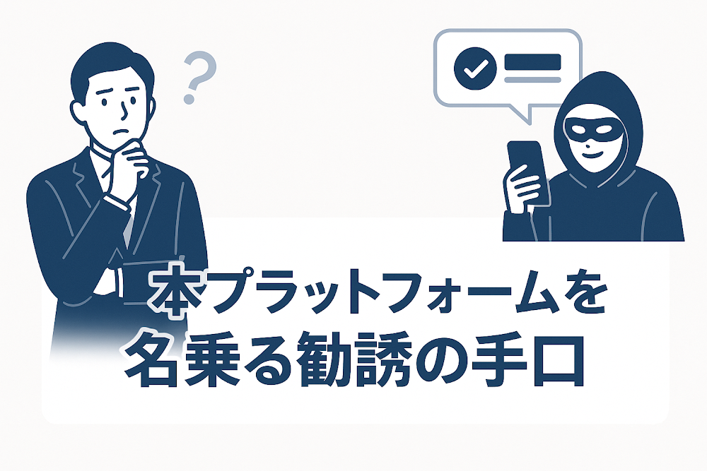「本プラットフォーム」を名乗る勧誘の手口