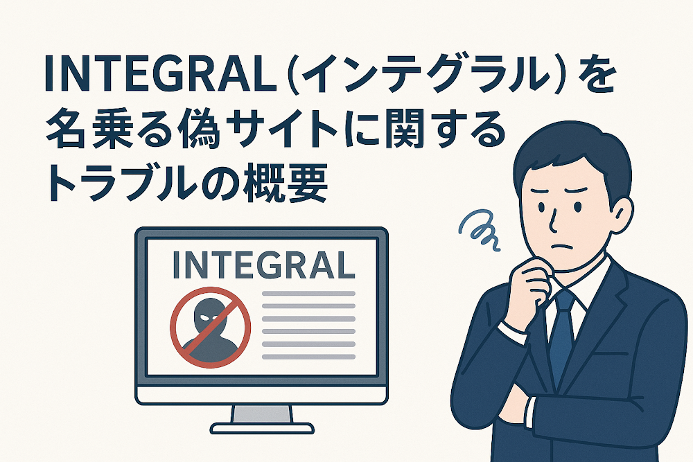 INTEGRAL（インテグラル）を名乗る偽サイトに関するトラブルの概要