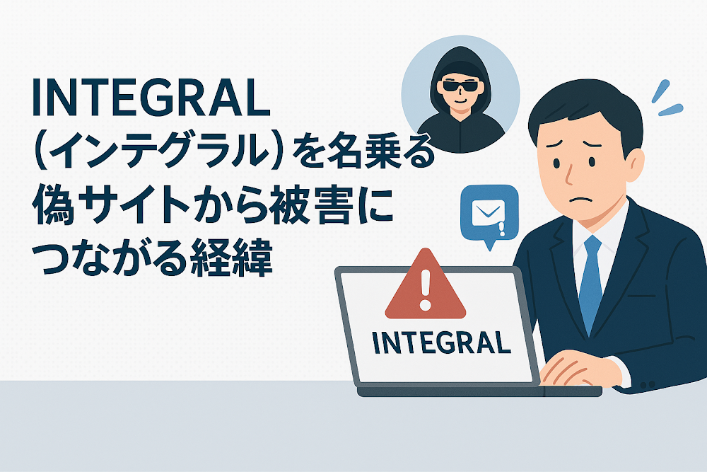 INTEGRAL（インテグラル）を名乗る偽サイトから被害につながる経緯