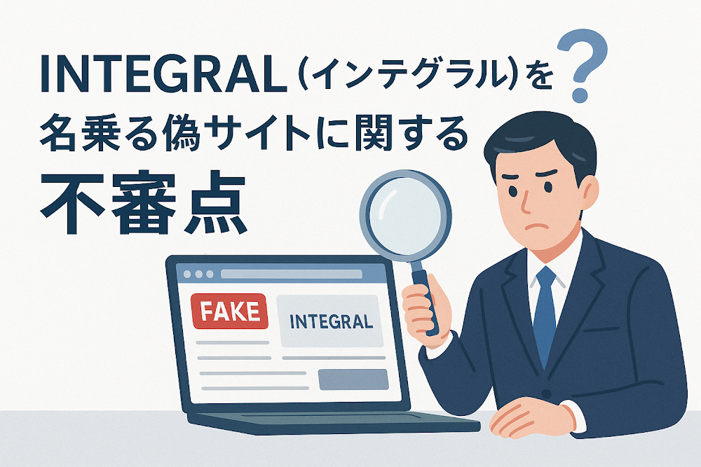 INTEGRAL（インテグラル）を名乗る偽サイトに関する不審点