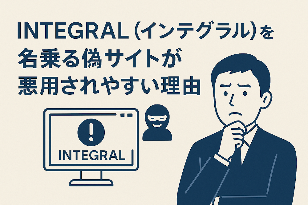 INTEGRAL（インテグラル）を名乗る偽サイトが悪用されやすい理由
