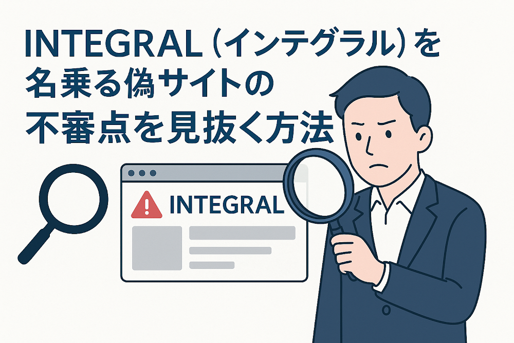 INTEGRAL（インテグラル）を名乗る偽サイトの不審点を見抜く方法