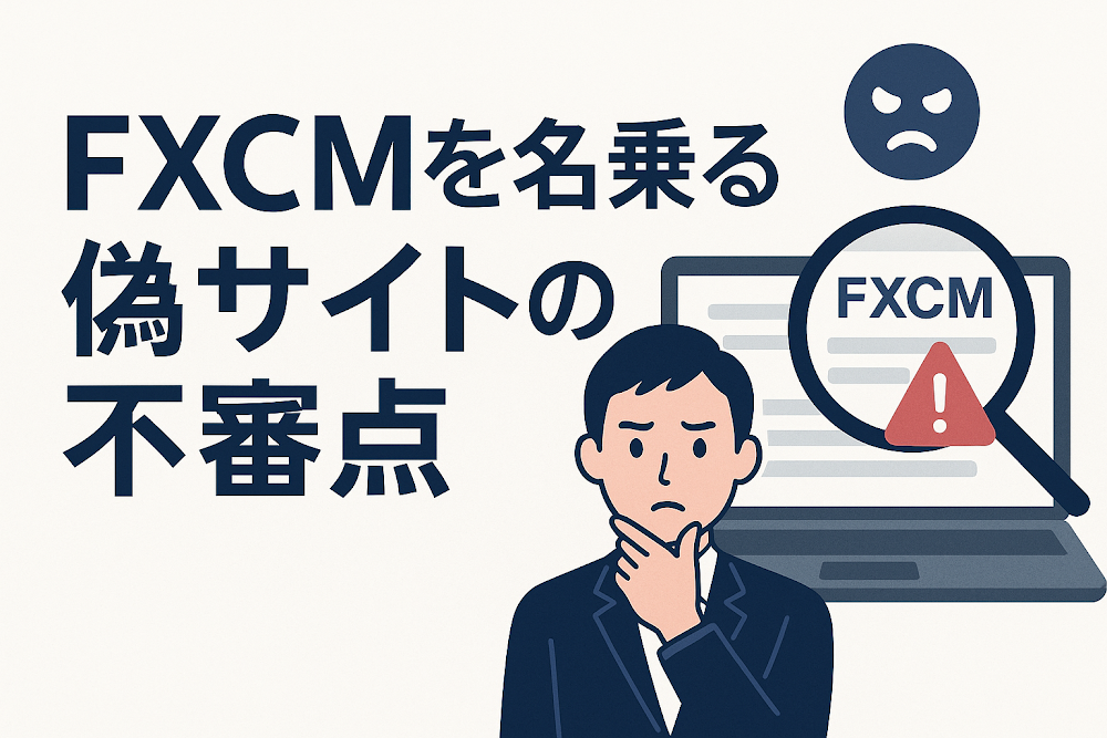 FXCMを名乗る偽サイトの不審点