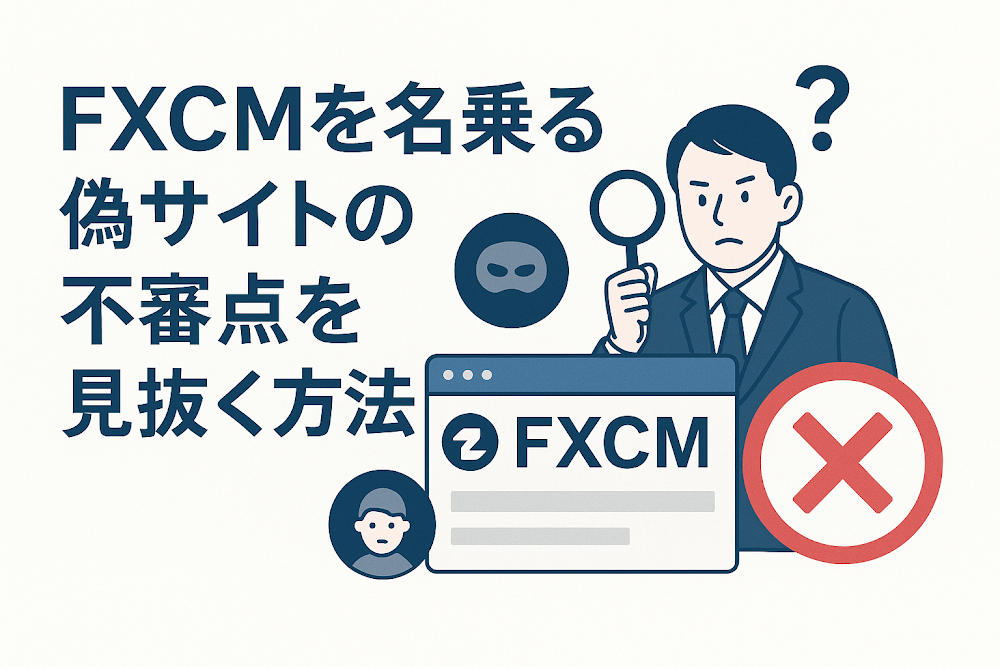 FXCMを名乗る偽サイトの不審点を見抜く方法