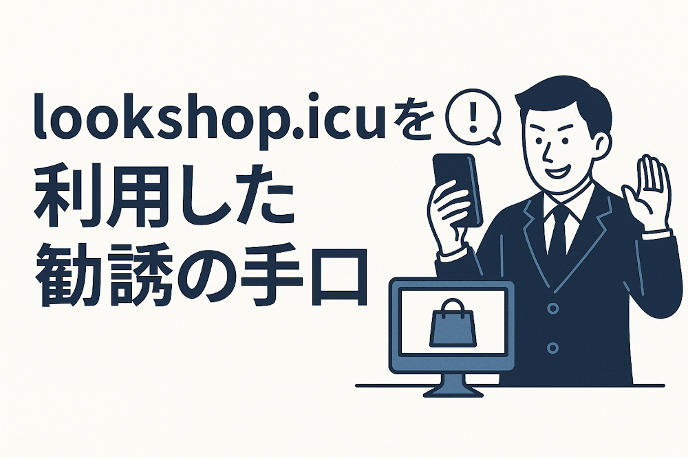 lookshop.icuを利用した勧誘の手口