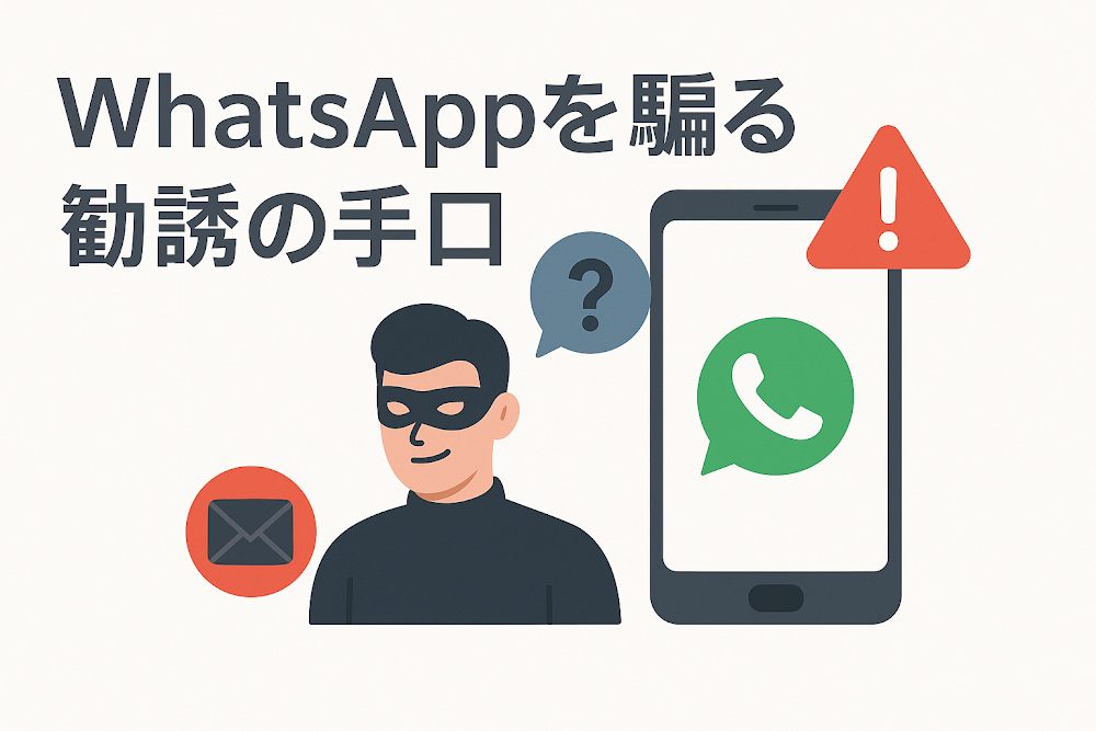WhatsApp（ワッツアップ）を騙る勧誘の手口