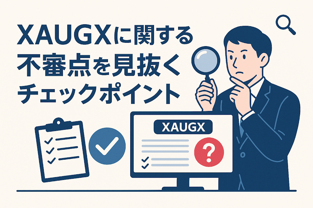 XAUGXに関する不審点を見抜くチェックポイント