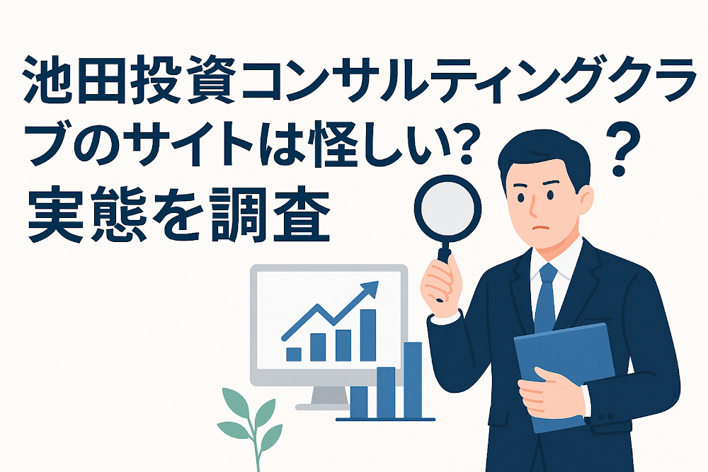 池田投資コンサルティングクラブ(ikedainvesi.com)のサイトは怪しい?実態を調査