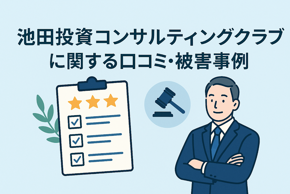 池田投資コンサルティングクラブ(ikedainvesi.com)に関する口コミ・被害事例