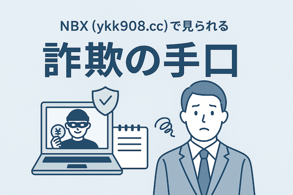 NBX（ykk908.cc）で見られる詐欺の手口