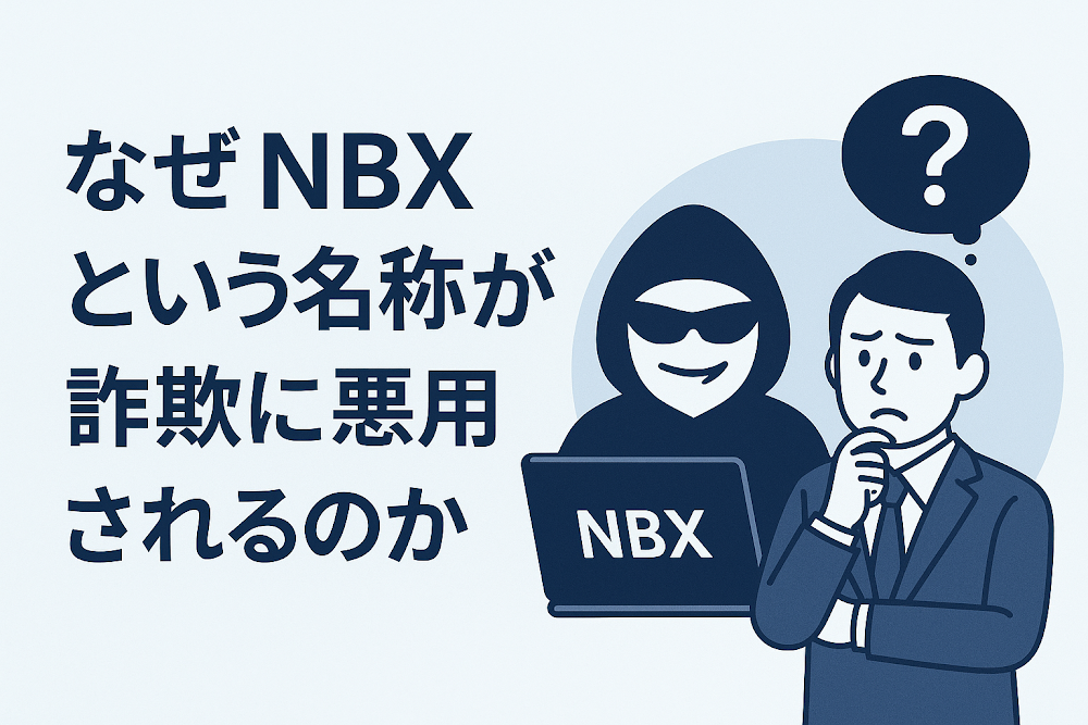 なぜNBXという名称が詐欺に悪用されるのか