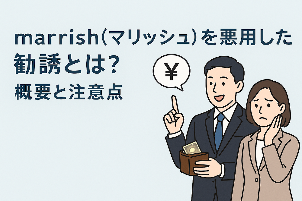 marrish（マリッシュ）を悪用した勧誘とは？概要と注意点