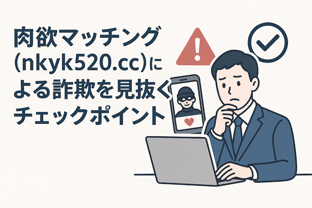 肉欲マッチング（nkyk520.cc）による詐欺を見抜くチェックポイント