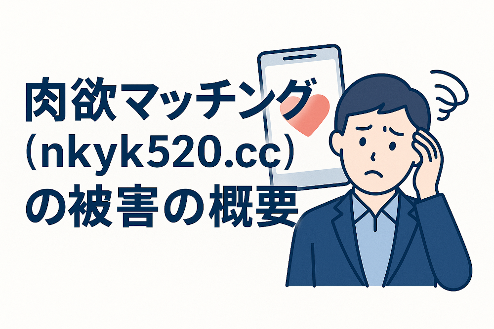 肉欲マッチング（nkyk520.cc）の被害の概要