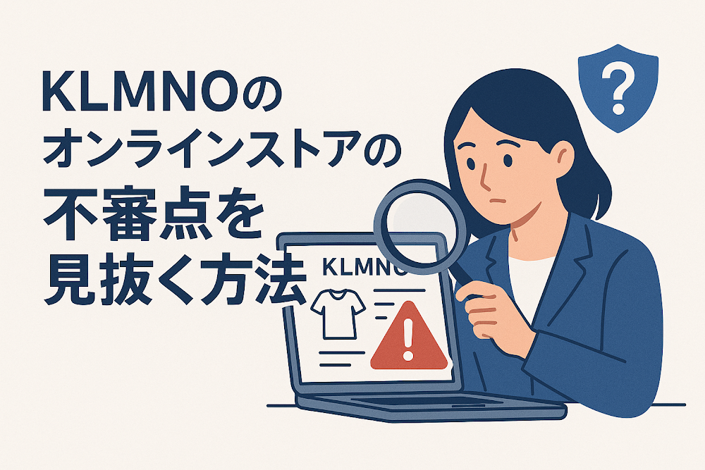 KLMNOのオンラインストアの不審点を見抜く方法