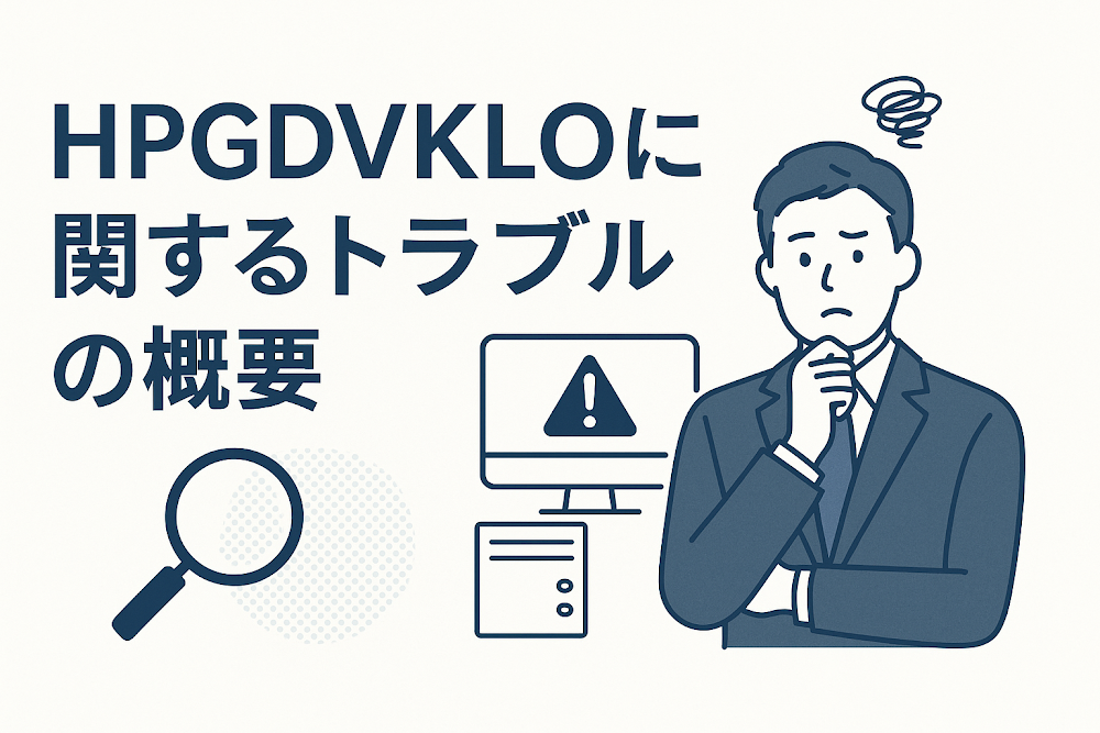 HPGDVKLOに関するトラブルの概要