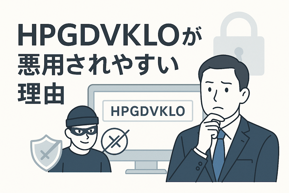 HPGDVKLOが悪用されやすい理由
