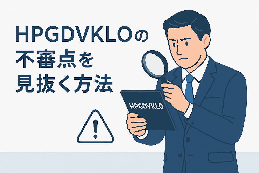 HPGDVKLOの不審点を見抜く方法