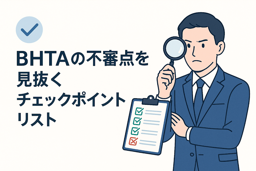 BHTA（bhctaiosl.com）の不審点を見抜くチェックポイントリスト