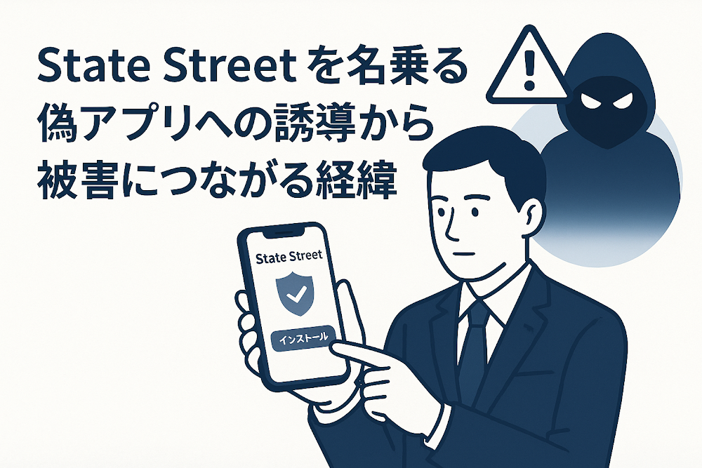 State Streetを名乗る偽アプリへの誘導から被害につながる経緯