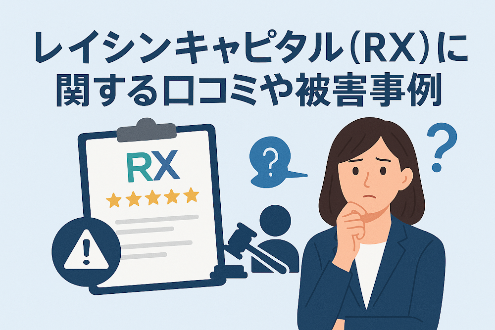 レイシンキャピタル（RX）に関する口コミや被害事例