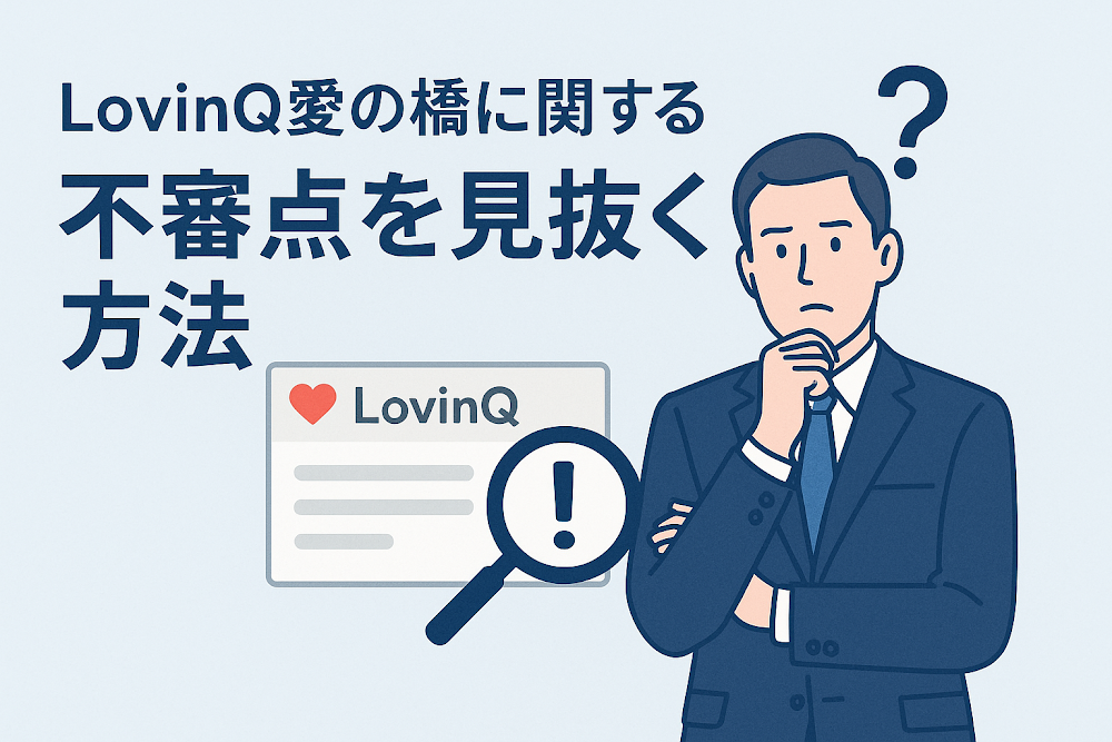 LovinQ愛の橋（lv08.jp）に関する不審点を見抜く方法
