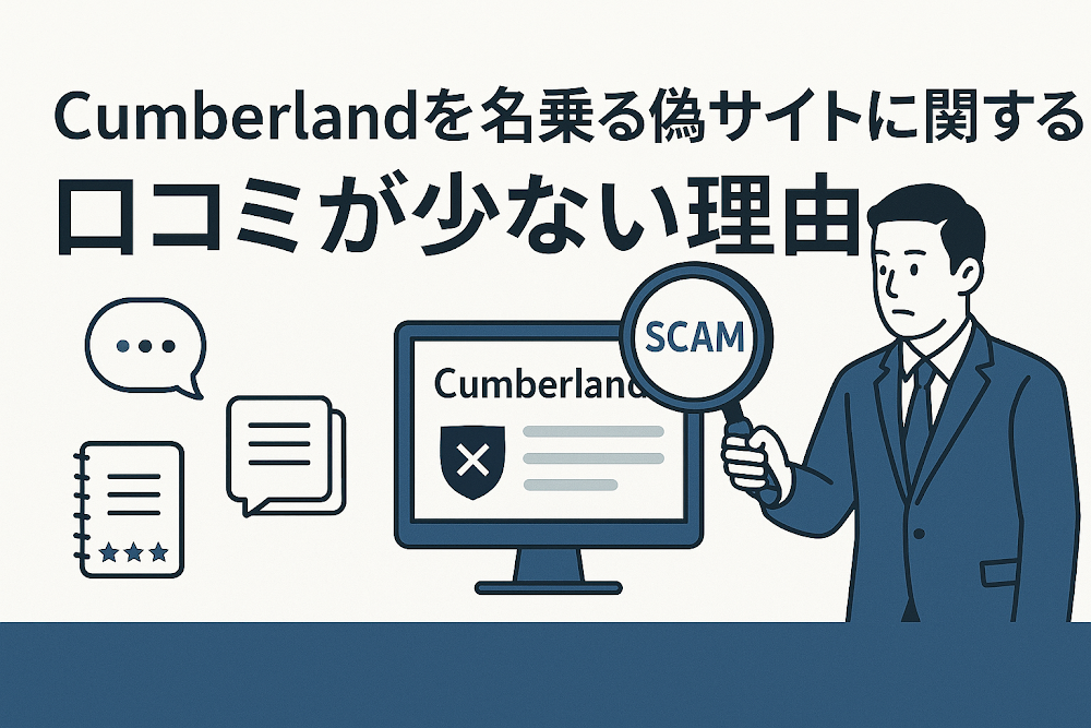 Cumberlandを名乗る偽サイトに関する口コミが少ない理由