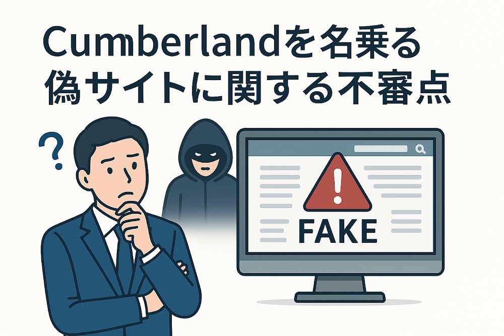 Cumberlandを名乗る偽サイトに関する不審点