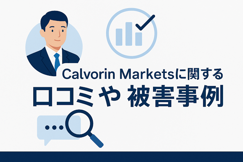 Calvorin Markets(calvorinmarkets.com)に関する口コミや被害事例
