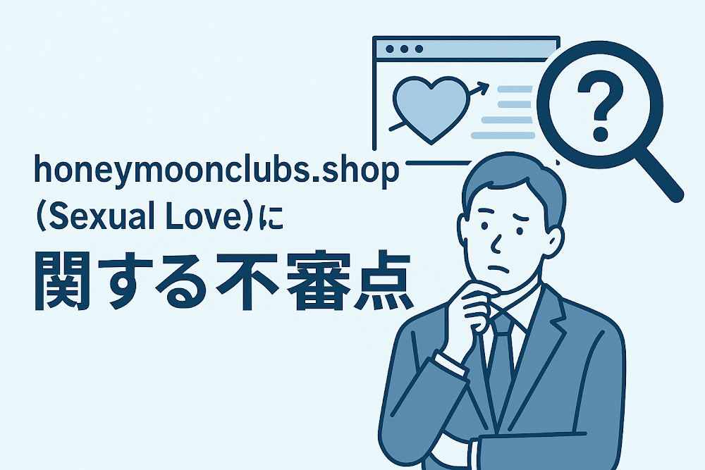 honeymoonclubs.shop(Sexual Love)に関する不審点