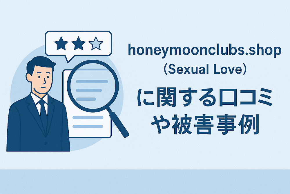 honeymoonclubs.shop (Sexual Love)に関する口コミや被害事例