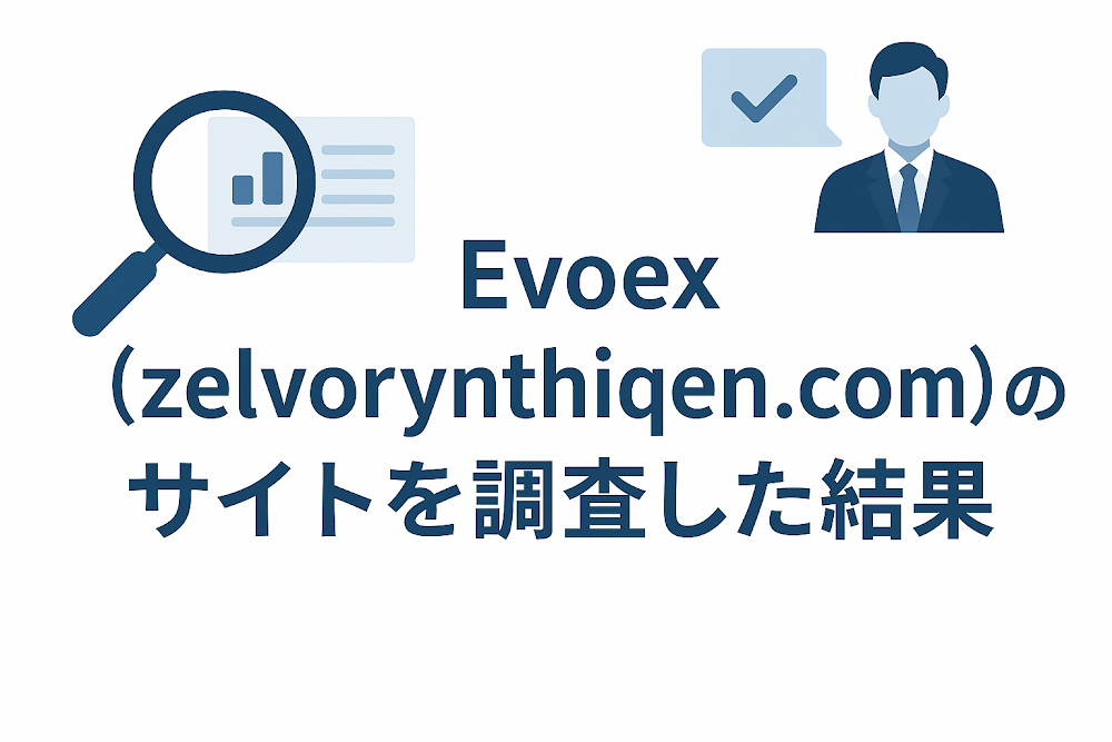 Evoex(zelvorynthiqen.com)のサイトを調査した結果