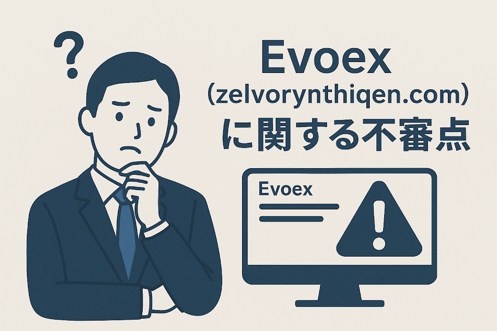 Evoex(zelvorynthiqen.com)に関する不審点