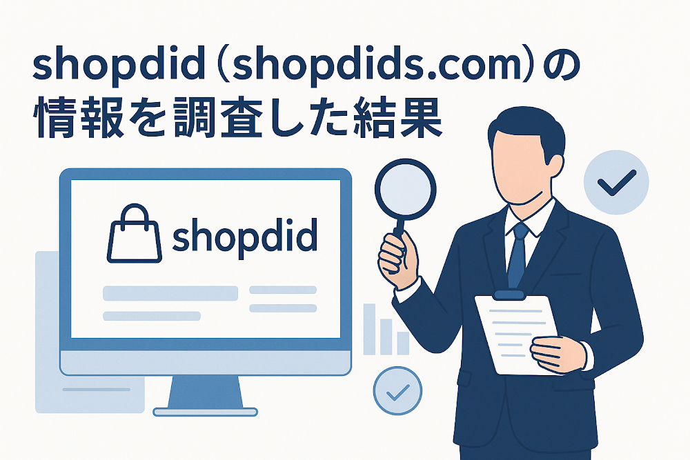 shopdid（shopdids.com）の情報を調査した結果